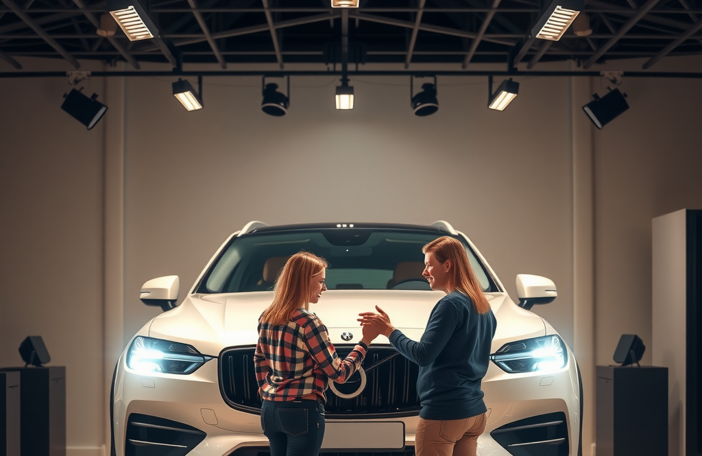 Comprador exitoso completando la compra de su vehículo en Buenos Aires